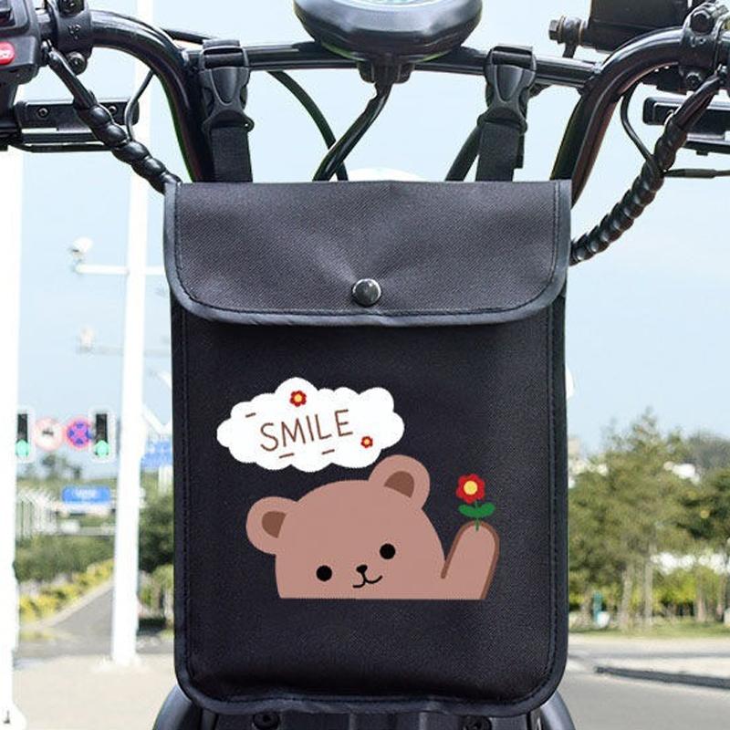 Waterproof Hanging Bag For Electric Vehicles And Bicycles - Black Bear