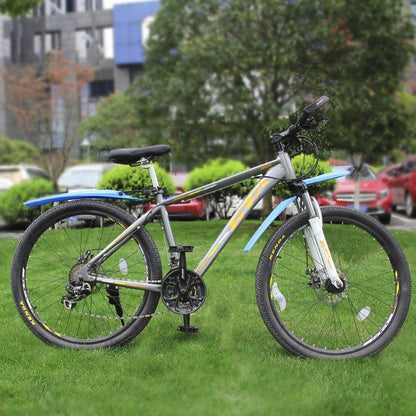 Blue Widened Bike Mudguards Quick Release 2632