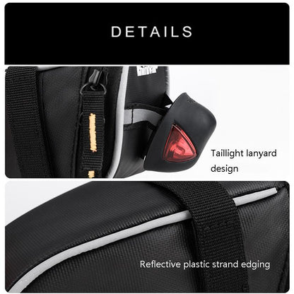 Compact Bike Saddle Bag For Tools & Storage