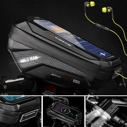 1L Eva Hard Shell Bike Phone Bag Red