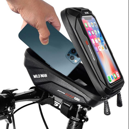 1L Eva Hard Shell Bike Phone Bag Red