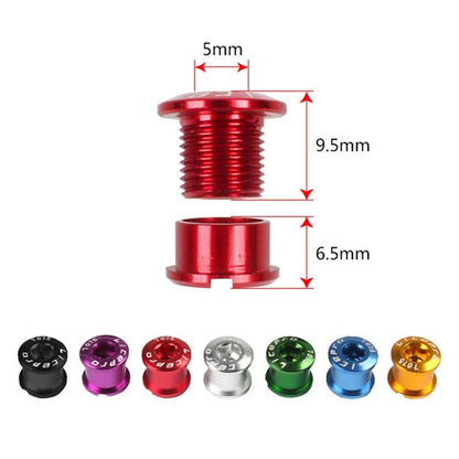 5-Piece Folding Bike Sprocket Screws - Black