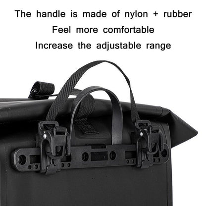 25L Waterproof Reflective Bike Bag Black