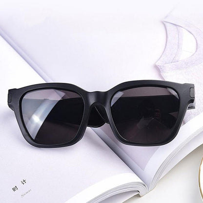 Waterproof Bluetooth Glasses Earphone - Mini Binaural Smart Call - Black Sunglasses