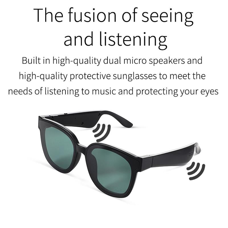 Smart Audio Sunglasses with Bluetooth Earphone - A13 - Dark Gray