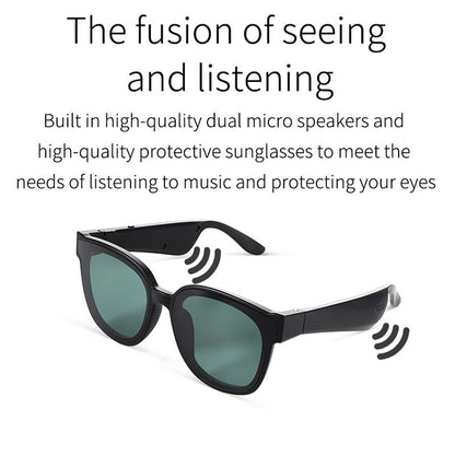 Smart Audio Sunglasses with Bluetooth Earphone - A13 - Dark Gray