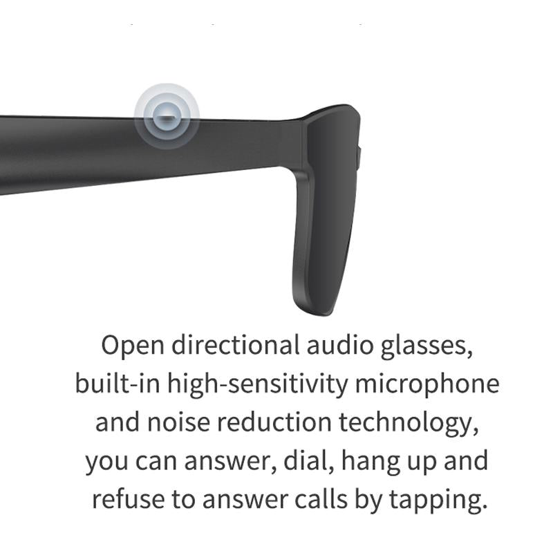 Smart Audio Sunglasses with Bluetooth Earphone - A13 - Dark Gray