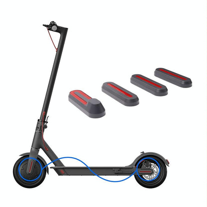 Xiaomi Mijia 1s / Pro Electric Scooter Wheel Cover Set with Reflective Strips - Black