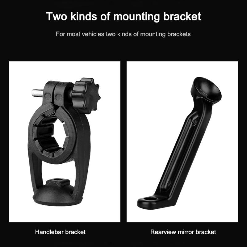 Waterproof Mobile Phone Holder For Bikes And Motorcycles - Black