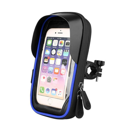 Waterproof Mobile Phone Holder For Bikes And Motorcycles - Black