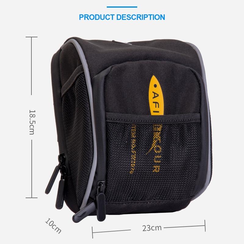 Waterproof Bike Front Bag For Outdoor Sports - White