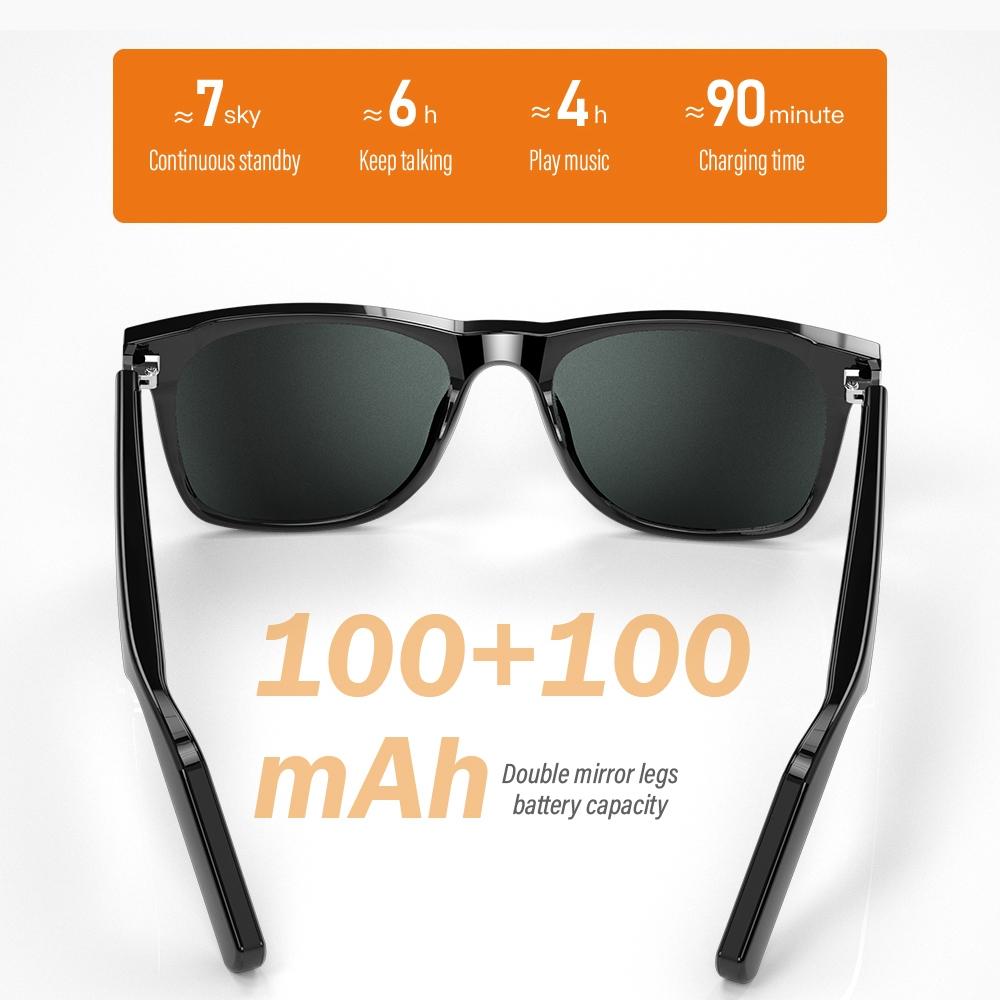 Smart Bluetooth Glasses with Binaural Call Function - Polarized Sunglasses