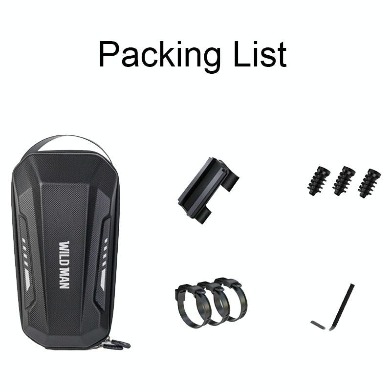 Convenient Folding Bike Front Bag - Durable Eva Shell - Quick Release - Gd9X Plus 3L