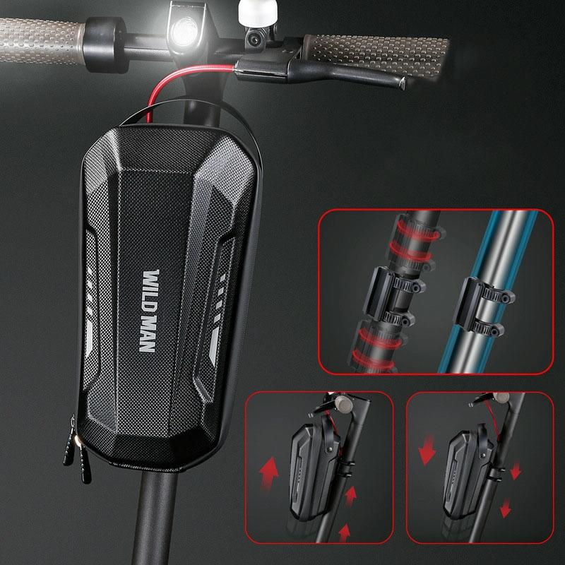 Convenient Folding Bike Front Bag - Durable Eva Shell - Quick Release - Gd9X Plus 3L