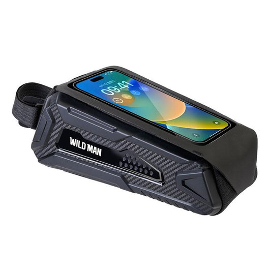 Waterproof Mtb Phone Bag With Touch Screen - Black Red