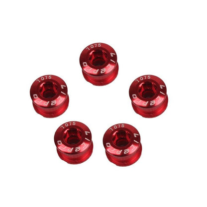 5-Piece Folding Bike Sprocket Screws - Red
