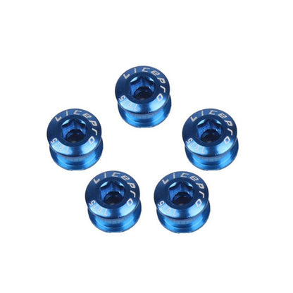 5-Piece Folding Bike Sprocket Screws - Red