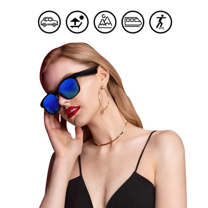 Bluetooth Sunglasses with A12 Tech - Smart & Stylish - Black