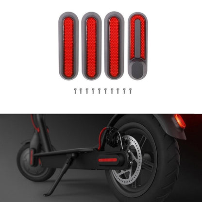 Xiaomi Mijia 1s / Pro 2 Electric Scooter Wheel Cover with Reflective Strips & Screws - Yellow