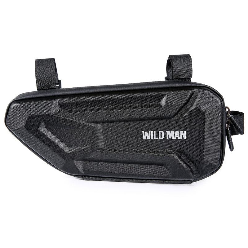 1.2L Eva Hard Shell Triangle Bike Bag - Twill Pattern