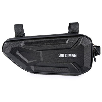 1.2L Eva Hard Shell Triangle Bike Bag - Twill Pattern