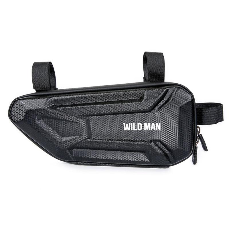 1.2L Eva Hard Shell Triangle Bike Bag - Twill Pattern