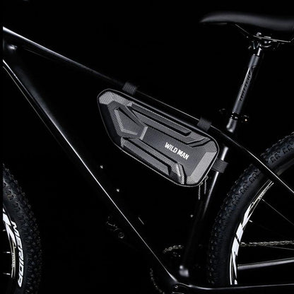 1.2L Eva Hard Shell Triangle Bike Bag - Twill Pattern