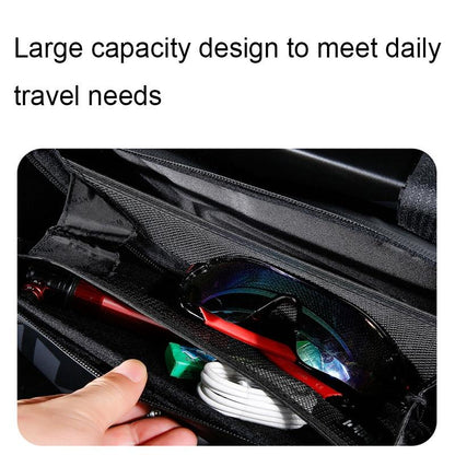 1.2L Eva Hard Shell Triangle Bike Bag - Twill Pattern