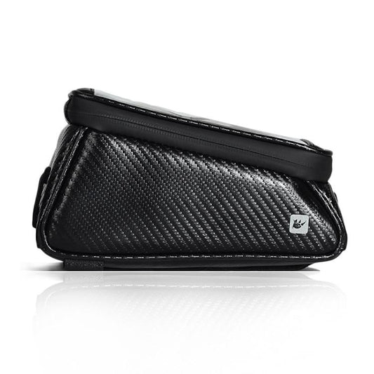 Waterproof Bike Handlebar Bag With Phone Holder - Matt Black