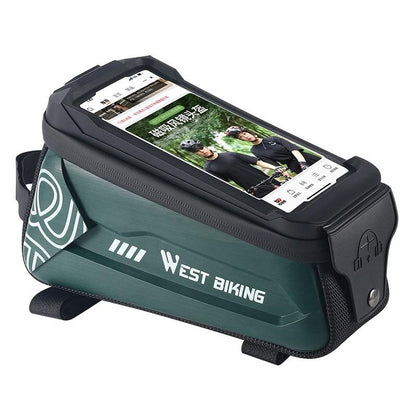 2.5L Hard Shell Bike Phone Bag - Dark Green