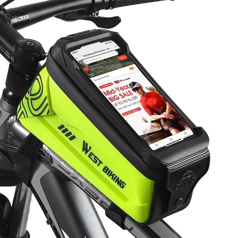 2.5L Hard Shell Bike Phone Bag - Dark Green