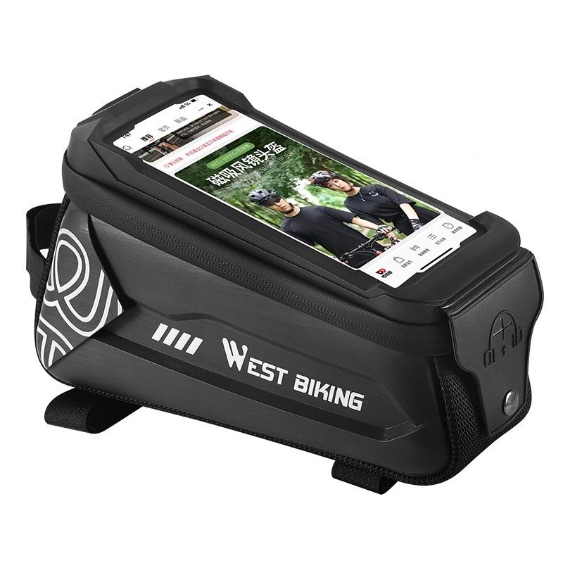 2.5L Hard Shell Bike Phone Bag - Dark Green