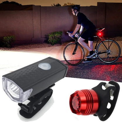 Usb Rechargeable Bike Light Set Waterproof