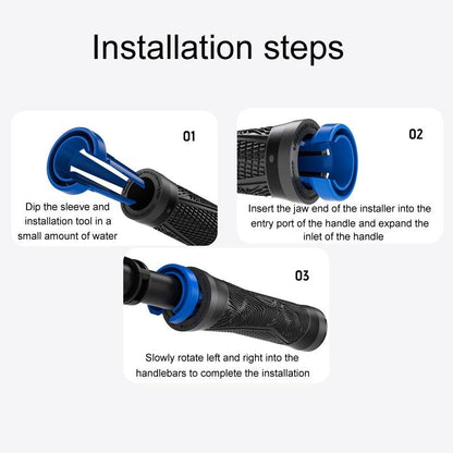 Easy Install Bike Handlebar Mount - Blue