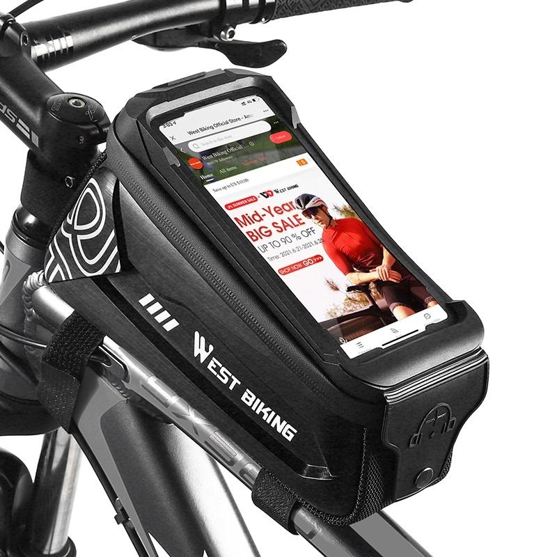 2.5L Hard Shell Bike Phone Bag - Fluorescent Yellow
