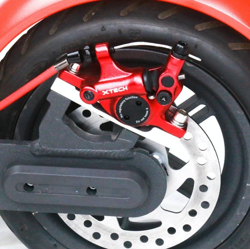 Upgraded 3-in-1 Scooter Brake & Seat Set for Xiaomi M365 Pro - Black Brake + Silver Adapter