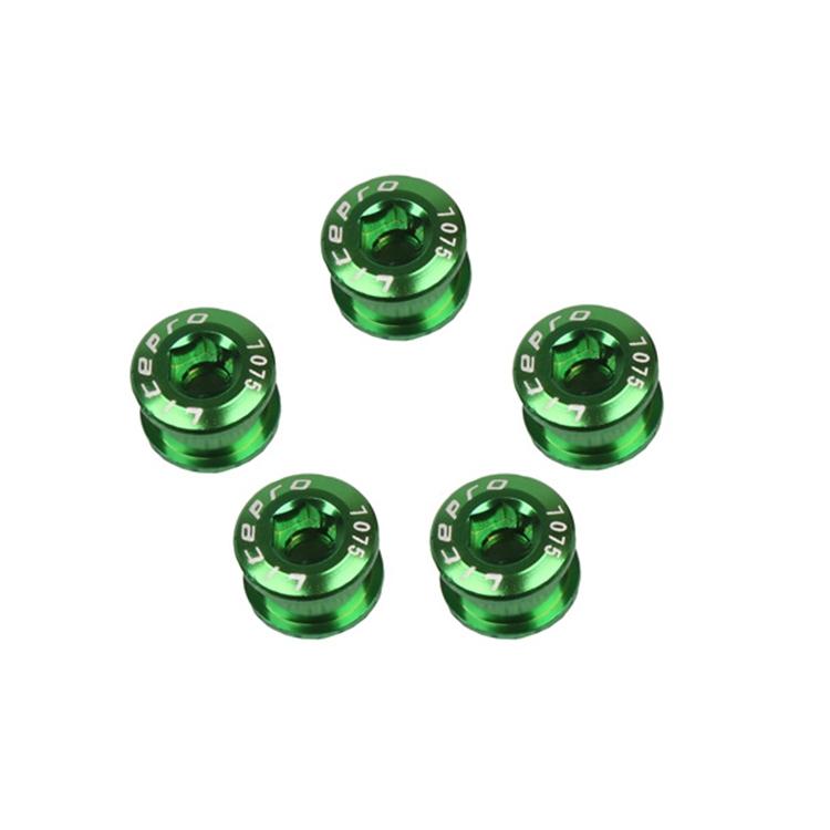 5-Piece Folding Bike Sprocket Screws - Green
