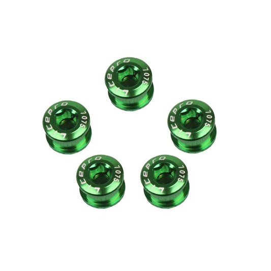 5-Piece Folding Bike Sprocket Screws - Green