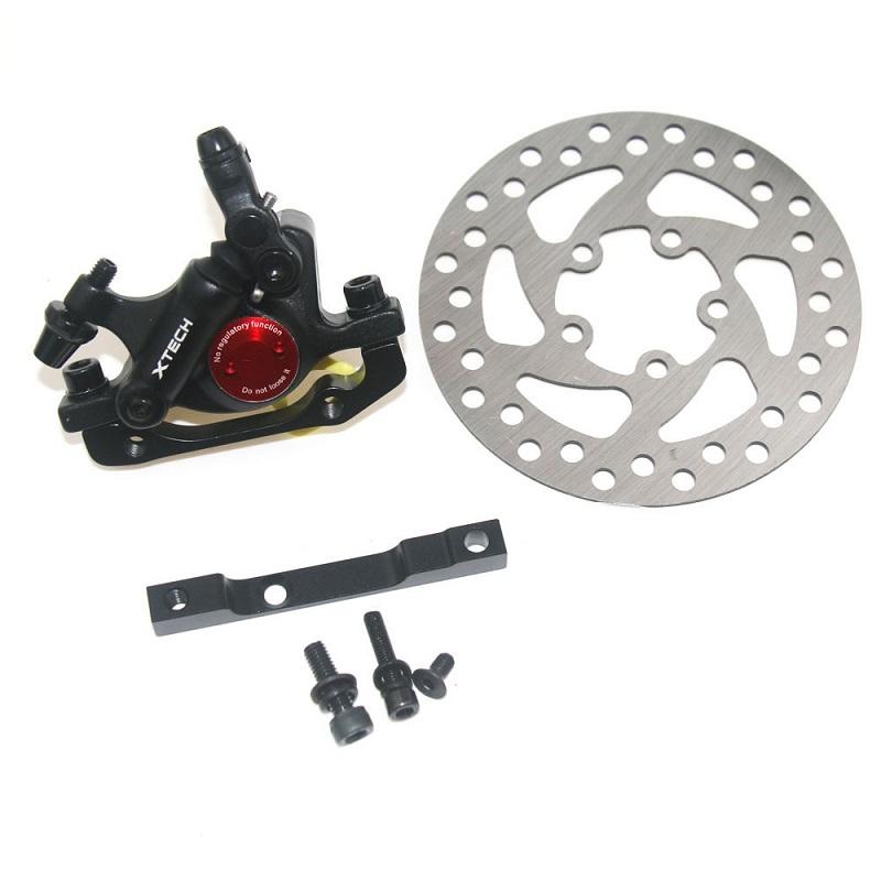 Upgraded 3-in-1 Scooter Brake & Seat Set for Xiaomi M365 Pro - Black Brake + Black Adapter