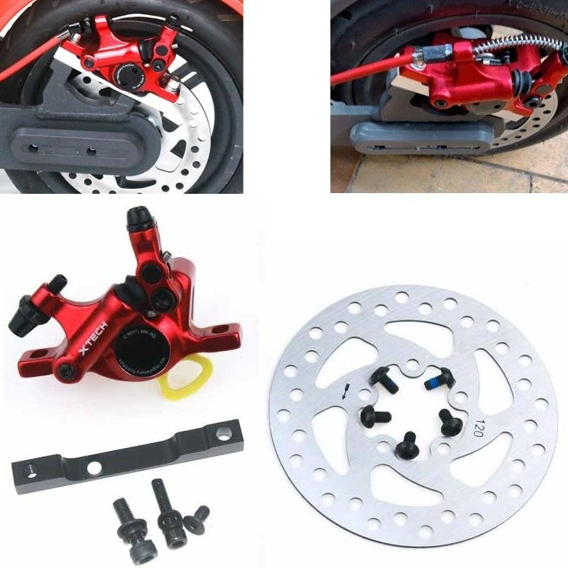 Upgraded 3-in-1 Scooter Brake & Seat Set for Xiaomi M365 Pro - Black Brake + Black Adapter