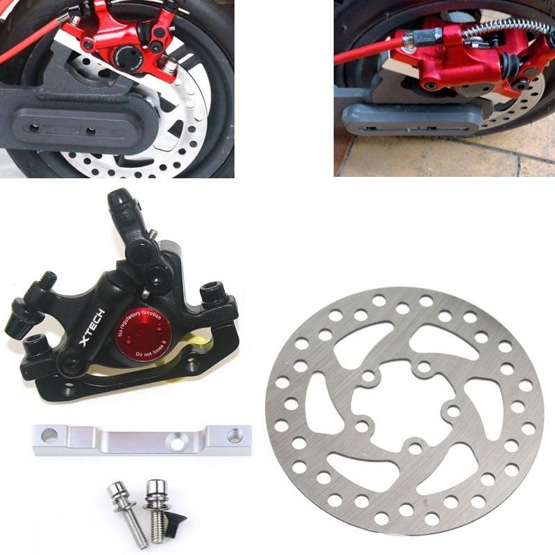 Upgraded 3-in-1 Scooter Brake & Seat Set for Xiaomi M365 Pro - Black Brake + Black Adapter