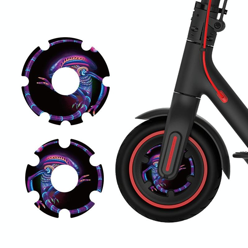 Waterproof Sticker for Xiaomi M365 Scooter Motor - 1 Pair - Colorful 5