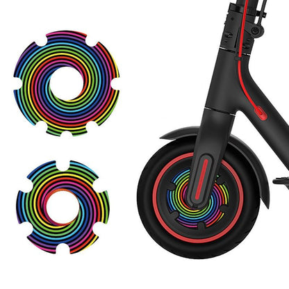 Waterproof Sticker for Xiaomi M365 Scooter Motor - 1 Pair - Colorful 6