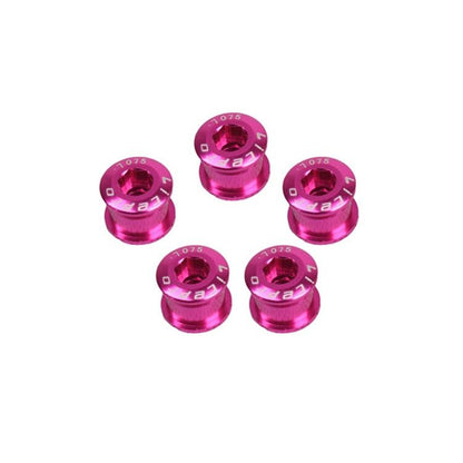 5-Piece Folding Bike Sprocket Screws - Pink