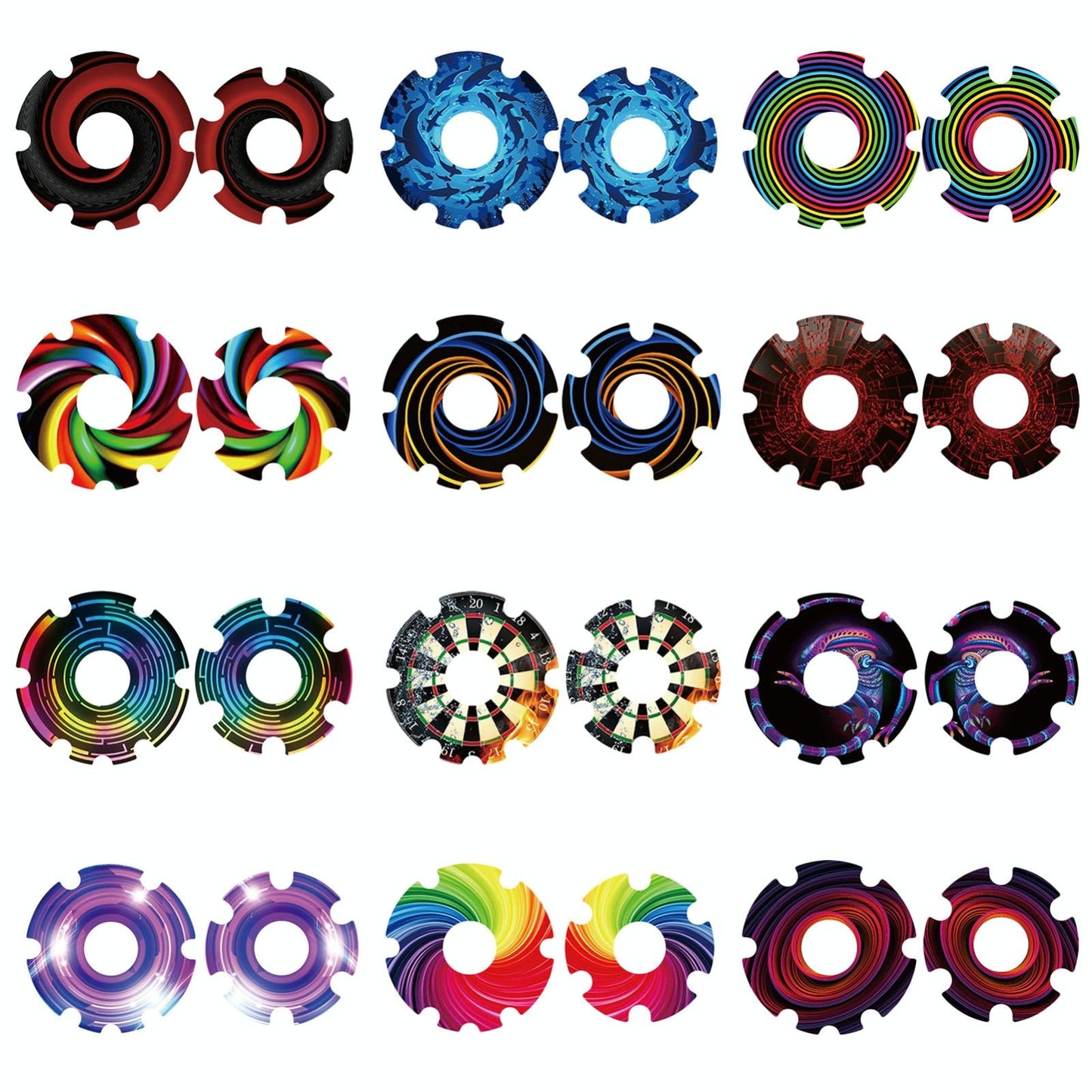 Waterproof Sticker for Xiaomi M365 Scooter Motor - 1 Pair - Colorful 12