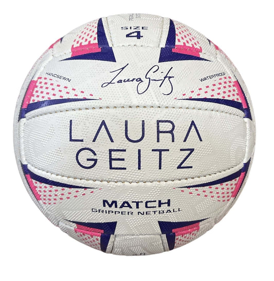 Best Laura Geitz Match Gripper Netball Hand Sewn Waterproof Official Size 4 | Buy Online at Furniture Things Australia