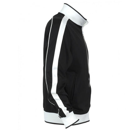 Identitee Track Top Jacket Zip Tracksuit Varsity Jumper Warm Winter - Navy/White - XL (18-20)
