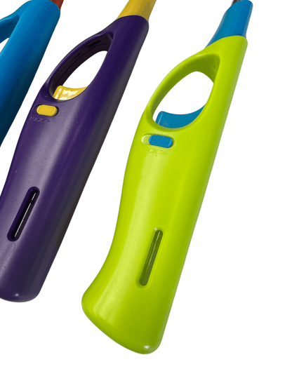 Best 4x Clear Flexible Gas Lighter for BBQ Kitchen Cigarette w Safety Lock - Assorted Colours | Buy Online at Furniture