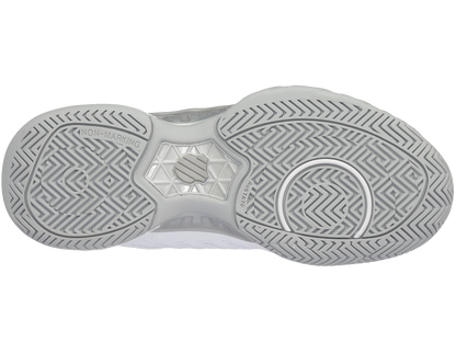 K-Swiss Womens Bigshot 4 AC Tennis Shoes - White/Silver - US 9.5