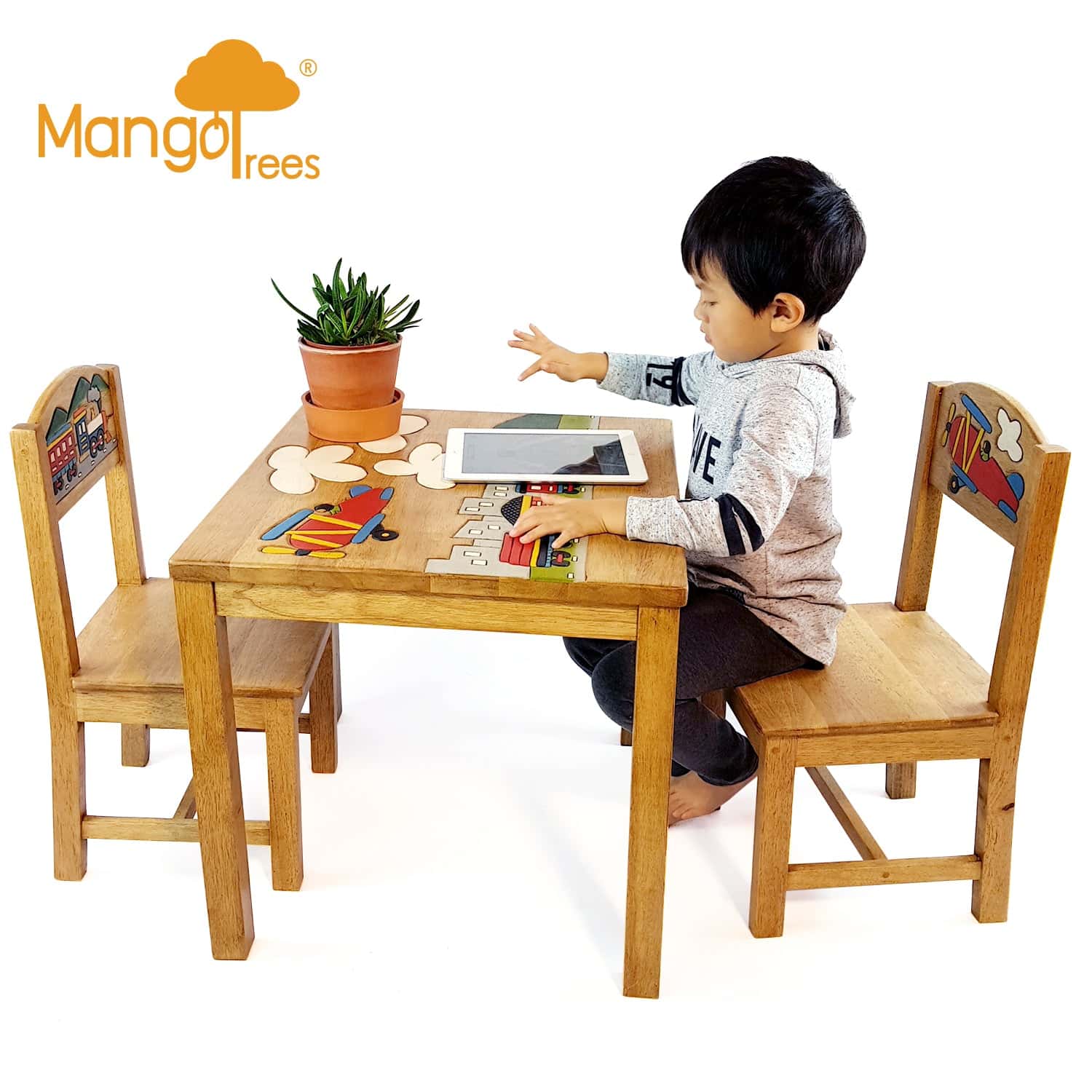 Best Airplane Design Kids Wooden Table Chairs Set | Buy Online at Furniture Things Australia